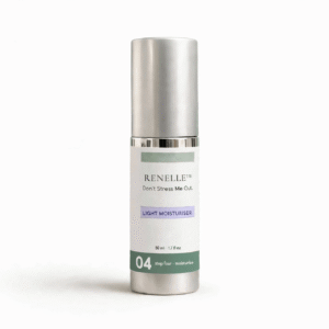 Renelle Light Moisturiser, 50ml airless pump bottle, step four of the DSMO routine