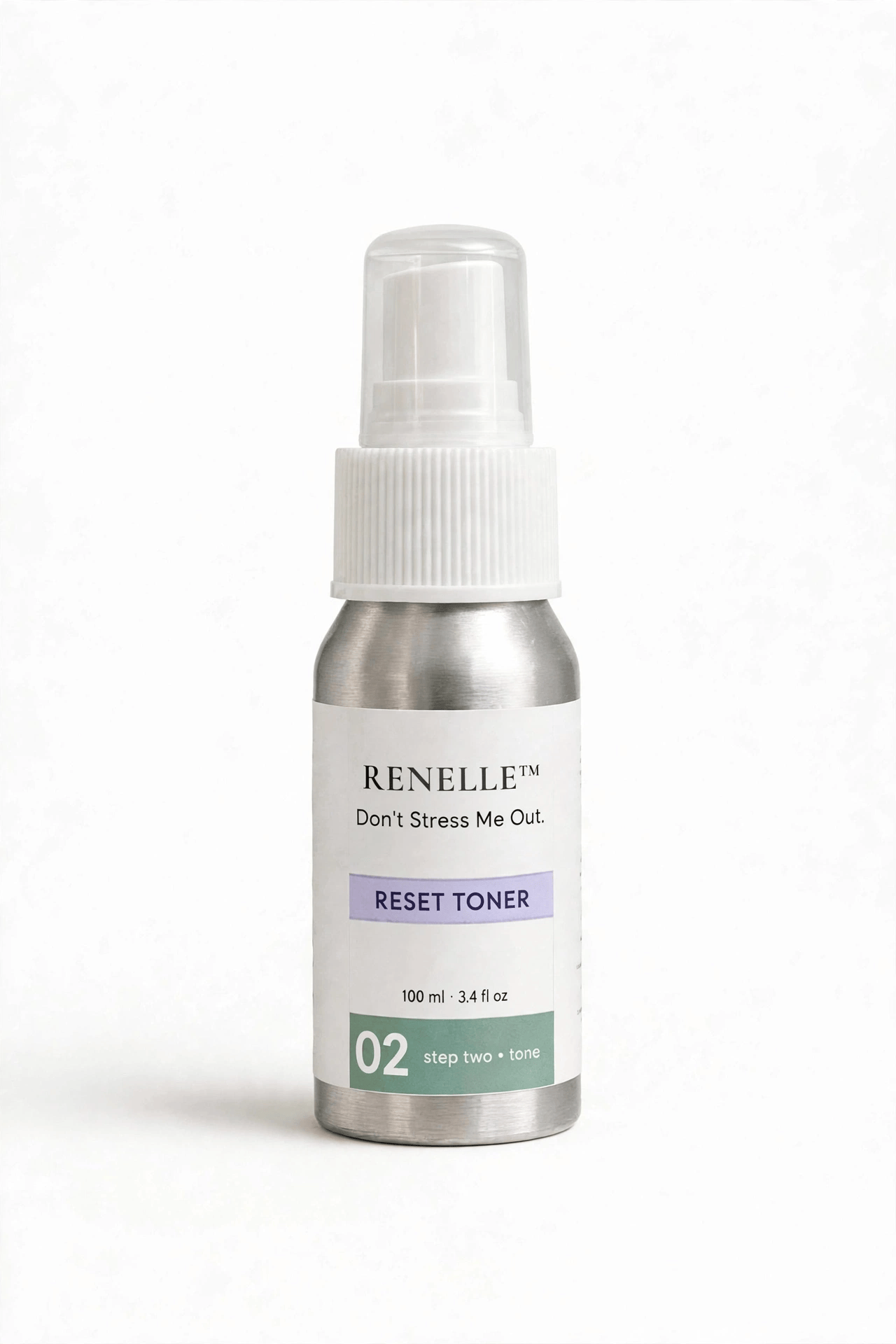 Renelle Reset Toner, 100ml spray bottle, step two of the DSMO routine